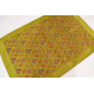 Table Cloth, Table Linens, 3"37X4"11, Green Tulip Pattern Turkish Fabric Table Cloth Table Cloth, Table Linens, 3"37X4"11, Green Tulip Pattern Turkish Fabric Table Cloth