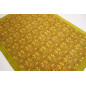 Turkish Bedspread, Twin L Size Bed Cover, 7.2X5.2, Green Carnation Pattern Fabric Blankets, Ottoman Decorative Bed Cover Turkish Bedspread, Twin L Size Bed Cover, 7.2X5.2, Green Carnation Pattern Fabric Blankets, Ottoman Decorative Bed Cover