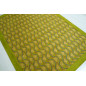 Turkish Bedspread, Twin L Size Bed Cover, 7.2X5.2, Green Tulip Pattern Fabric Blankets, Ottoman Decorative Sofa and Bed Cover Turkish Bedspread, Twin L Size Bed Cover, 7.2X5.2, Green Tulip Pattern Fabric Blankets, Ottoman Decorative Sofa and Bed Cover