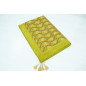 Turkish Bedspread, Twin L Size Bed Cover, 7.2X5.2, Green Tulip Pattern Fabric Blankets, Ottoman Decorative Sofa and Bed Cover Turkish Bedspread, Twin L Size Bed Cover, 7.2X5.2, Green Tulip Pattern Fabric Blankets, Ottoman Decorative Sofa and Bed Cover