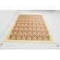 Turkish Bedspread, Twin L Size Bed Cover, 7.2X5.2, Beige Tulip Pattern Fabric Blankets, Ottoman Decorative Bed Cover Turkish Bedspread, Twin L Size Bed Cover, 7.2X5.2, Beige Tulip Pattern Fabric Blankets, Ottoman Decorative Bed Cover