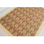 Turkish Bedspread, Twin L Size Bed Cover, 7.2X5.2, Beige Tulip Pattern Fabric Blankets, Ottoman Decorative Bed Cover Turkish Bedspread, Twin L Size Bed Cover, 7.2X5.2, Beige Tulip Pattern Fabric Blankets, Ottoman Decorative Bed Cover