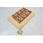 Turkish Bedspread, Twin L Size Bed Cover, 7.2X5.2, Beige Tulip Pattern Fabric Blankets, Ottoman Decorative Bed Cover Turkish Bedspread, Twin L Size Bed Cover, 7.2X5.2, Beige Tulip Pattern Fabric Blankets, Ottoman Decorative Bed Cover