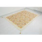 Turkish Bedspread, Twin L Size Bed Cover, 7.2X5.2, Beige Turkish Dream Pattern Fabric Blankets, Ottoman Bed Cover Turkish Bedspread, Twin L Size Bed Cover, 7.2X5.2, Beige Turkish Dream Pattern Fabric Blankets, Ottoman Bed Cover