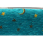 Turkish Bedspread, Twin L Size Bed Cover, 7.2X5.2, Turquoise Blue Arabian NIght Pattern Fabric Blankets, Ottoman Bed Cover Turkish Bedspread, Twin L Size Bed Cover, 7.2X5.2, Turquoise Blue Arabian NIght Pattern Fabric Blankets, Ottoman Bed Cover