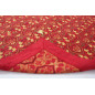 Turkish Bedspread, Twin L Size Bed Cover, 7.2X5.2, Red Carnation Pattern Fabric Blankets, Ottoman Decorative Bed Cover Turkish Bedspread, Twin L Size Bed Cover, 7.2X5.2, Red Carnation Pattern Fabric Blankets, Ottoman Decorative Bed Cover