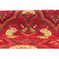 Turkish Bedspread, Twin L Size Bed Cover, 7.2X5.2, Red Carnation Pattern Fabric Blankets, Ottoman Decorative Bed Cover Turkish Bedspread, Twin L Size Bed Cover, 7.2X5.2, Red Carnation Pattern Fabric Blankets, Ottoman Decorative Bed Cover