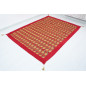 Turkish Bedspread, Twin L Size Bed Cover, 7.2X5.2, Red Tulip Pattern Fabric Blankets, Ottoman Decorative Sofa and Bed Cover Turkish Bedspread, Twin L Size Bed Cover, 7.2X5.2, Red Tulip Pattern Fabric Blankets, Ottoman Decorative Sofa and Bed Cover