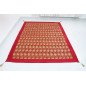 Turkish Bedspread, Twin L Size Bed Cover, 7.2X5.2, Red Tulip Pattern Fabric Blankets, Ottoman Decorative Sofa and Bed Cover Turkish Bedspread, Twin L Size Bed Cover, 7.2X5.2, Red Tulip Pattern Fabric Blankets, Ottoman Decorative Sofa and Bed Cover