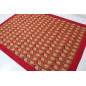 Turkish Bedspread, Twin L Size Bed Cover, 7.2X5.2, Red Tulip Pattern Fabric Blankets, Ottoman Decorative Sofa and Bed Cover Turkish Bedspread, Twin L Size Bed Cover, 7.2X5.2, Red Tulip Pattern Fabric Blankets, Ottoman Decorative Sofa and Bed Cover