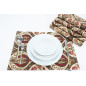 PlaceMats,Table Linens 12x18,Beige Morocco Pattern Turkish Fabric Table Mat, Table Decoration, Kitchen Dining Placemats, Living PlaceMats,Table Linens 12x18,Beige Morocco Pattern Turkish Fabric Table Mat, Table Decoration, Kitchen Dining Placemats, Living