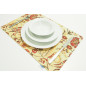 PlaceMats, Table Linens 12x18, Beige Caucasus Carnation Pattern Turkish Fabric Table Mat, Table Decoration, Home Living, Dining PlaceMats, Table Linens 12x18, Beige Caucasus Carnation Pattern Turkish Fabric Table Mat, Table Decoration, Home Living, Dining