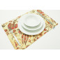 PlaceMats, Table Linens 12x18, Beige Caucasus Carnation Pattern Turkish Fabric Table Mat, Table Decoration, Home Living, Dining PlaceMats, Table Linens 12x18, Beige Caucasus Carnation Pattern Turkish Fabric Table Mat, Table Decoration, Home Living, Dining