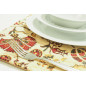 PlaceMats, Table Linens 12x18, Beige Caucasus Carnation Pattern Turkish Fabric Table Mat, Table Decoration, Home Living, Dining PlaceMats, Table Linens 12x18, Beige Caucasus Carnation Pattern Turkish Fabric Table Mat, Table Decoration, Home Living, Dining