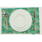 Place Mats,Table Linens 12x18,Turquoise Blue Tiger Eyes Pattern Turkish Fabric Table Mat,Table Decoration,Kitchen Dining Linens Place Mats,Table Linens 12x18,Turquoise Blue Tiger Eyes Pattern Turkish Fabric Table Mat,Table Decoration,Kitchen Dining Linens