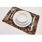 Place Mat,Table Linens 12x18,Brown Topkapi Palace Tulip Pattern Turkish Fabric Table Mat,Table Decoration,Living Kitchen Dining Place Mat,Table Linens 12x18,Brown Topkapi Palace Tulip Pattern Turkish Fabric Table Mat,Table Decoration,Living Kitchen Dining