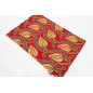 Place Mats, Table Linens 12x18, Red Water Line Tulip Pattern Turkish Fabric Table Mat, Table Decoration, Living, Kitchen Dining Place Mats, Table Linens 12x18, Red Water Line Tulip Pattern Turkish Fabric Table Mat, Table Decoration, Living, Kitchen Dining