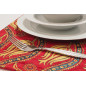 Place Mats, Table Linens 12x18, Red Water Line Tulip Pattern Turkish Fabric Table Mat, Table Decoration, Living, Kitchen Dining Place Mats, Table Linens 12x18, Red Water Line Tulip Pattern Turkish Fabric Table Mat, Table Decoration, Living, Kitchen Dining
