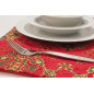 Place Mat,Table Linens 12x18,Red Topkapi Palace Tulip Pattern Turkish Fabric Table Mat, Table Decoration, Living Kitchen Dining Place Mat,Table Linens 12x18,Red Topkapi Palace Tulip Pattern Turkish Fabric Table Mat, Table Decoration, Living Kitchen Dining