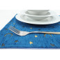 Place Mats, Table Linens 12x18, Navy Blue Arabian Night Pattern Turkish Fabric Table Mat, Table Decoration, Dining Placemats Place Mats, Table Linens 12x18, Navy Blue Arabian Night Pattern Turkish Fabric Table Mat, Table Decoration, Dining Placemats
