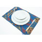 Place Mats,Table Linens 12x18, Navy Blue Topkapi Palace Tulip Pattern Turkish Fabric Table Mat, Table Decoration,Kitchen Dining Place Mats,Table Linens 12x18, Navy Blue Topkapi Palace Tulip Pattern Turkish Fabric Table Mat, Table Decoration,Kitchen Dining