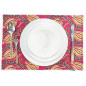 Place Mats, Table Linens 12x18, Mazenda Pink Water Line Tulip Pattern Turkish Fabric Table Mat, Table Decoration,Living, Dining Place Mats, Table Linens 12x18, Mazenda Pink Water Line Tulip Pattern Turkish Fabric Table Mat, Table Decoration,Living, Dining