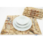 PlaceMats,Table Linens 12x18,Beige Turkish Dream Pattern Turkish Fabric Table Mat,Boho Placemats, Table Decoration, Home Living PlaceMats,Table Linens 12x18,Beige Turkish Dream Pattern Turkish Fabric Table Mat,Boho Placemats, Table Decoration, Home Living
