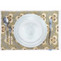 Place Mat,Table Linens 12x18,Beige Tiger Eyes Pattern Turkish Fabric Table Mat,Table Decoration,Dining Placemat, Kitchen Dining Place Mat,Table Linens 12x18,Beige Tiger Eyes Pattern Turkish Fabric Table Mat,Table Decoration,Dining Placemat, Kitchen Dining