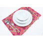 Place Mat,Table Linens 12x18,Mazenda Pink Tiger Eyes Pattern Turkish Fabric Table Mat,Table Decoration,Dining Placemat,Placemat Place Mat,Table Linens 12x18,Mazenda Pink Tiger Eyes Pattern Turkish Fabric Table Mat,Table Decoration,Dining Placemat,Placemat
