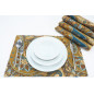 PlaceMats, Table Linens 12x18, Paisley Pattern Turkish Fabric Table Mat, Boho Placemats, Table Decoration, Home Living, Kitchen PlaceMats, Table Linens 12x18, Paisley Pattern Turkish Fabric Table Mat, Boho Placemats, Table Decoration, Home Living, Kitchen
