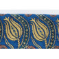 Upholstery Fabric, Turkish Fabric By the Meter, By the Yard, Navy Blue Tulip Pattern Jacquard Chenille