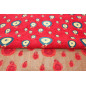 Upholstery Fabric, Turkish Fabric By the Meter, By The Yard, Red Evil Eye Pattern Jacquard Chenille Upholstery Fabric Upholstery Fabric, Turkish Fabric By the Meter, By The Yard, Red Evil Eye Pattern Jacquard Chenille Upholstery Fabric