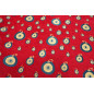 Upholstery Fabric, Turkish Fabric By the Meter, By The Yard, Red Evil Eye Pattern Jacquard Chenille Upholstery Fabric Upholstery Fabric, Turkish Fabric By the Meter, By The Yard, Red Evil Eye Pattern Jacquard Chenille Upholstery Fabric