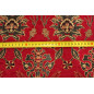Upholstery Fabric, Turkish Fabric By the Meter, By the Yard, Red Tulip Pattern Jacquard Chenille Upholstery Fabric Upholstery Fabric, Turkish Fabric By the Meter, By the Yard, Red Tulip Pattern Jacquard Chenille Upholstery Fabric