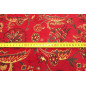 Upholstery Fabric, Turkish Fabric By the Meter, By the Yard, Red Carnation Pattern Jacquard Chenille Upholstery Fabric Upholstery Fabric, Turkish Fabric By the Meter, By the Yard, Red Carnation Pattern Jacquard Chenille Upholstery Fabric