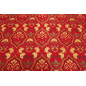 Upholstery Fabric, Turkish Fabric By the Meter, By the Yard, Red Carnation Pattern Jacquard Chenille Upholstery Fabric Upholstery Fabric, Turkish Fabric By the Meter, By the Yard, Red Carnation Pattern Jacquard Chenille Upholstery Fabric