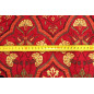 Upholstery Fabric, Turkish Fabric By the Meter, By the Yard, Red Carnation Pattern Jacquard Chenille Upholstery Fabric Upholstery Fabric, Turkish Fabric By the Meter, By the Yard, Red Carnation Pattern Jacquard Chenille Upholstery Fabric