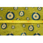 Upholstery Fabric, Turkish Fabric By The Meter, By The Yard,Pistachio Green Evil Eye Pattern Jacquard Chenille Upholstery Fabric Upholstery Fabric, Turkish Fabric By The Meter, By The Yard,Pistachio Green Evil Eye Pattern Jacquard Chenille Upholstery Fabric