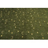 Upholstery Fabric, Turkish Fabric By the Meter, By the Yard, Moss Green Arabian Night Pattern Jacquard Upholstery Fabric