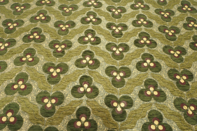 Upholstery Fabric, Turkish Fabric By the Meter, By the Yard, Moss Green Tiger Eye Pattern Jacquard Upholstery Fabric