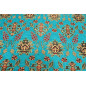 Upholstery Fabric, Turkish Fabric By the Meter, By the Yard, Turquoise Blue Tulip Pattern Upholstery Fabric Upholstery Fabric, Turkish Fabric By the Meter, By the Yard, Turquoise Blue Tulip Pattern Upholstery Fabric