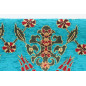 Upholstery Fabric, Turkish Fabric By the Meter, By the Yard, Turquoise Blue Tulip Pattern Upholstery Fabric Upholstery Fabric, Turkish Fabric By the Meter, By the Yard, Turquoise Blue Tulip Pattern Upholstery Fabric