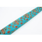Upholstery Fabric, Turkish Fabric By the Meter, By the Yard, Turquoise Blue Tulip Pattern Upholstery Fabric Upholstery Fabric, Turkish Fabric By the Meter, By the Yard, Turquoise Blue Tulip Pattern Upholstery Fabric