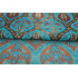 Upholstery Fabric,Turkish Fabric By the Meter, By the Yard, Turquoise Blue Tulip Pattern Upholstery Fabric Upholstery Fabric,Turkish Fabric By the Meter, By the Yard, Turquoise Blue Tulip Pattern Upholstery Fabric