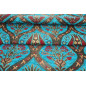 Upholstery Fabric,Turkish Fabric By the Meter, By the Yard, Turquoise Blue Tulip Pattern Upholstery Fabric Upholstery Fabric,Turkish Fabric By the Meter, By the Yard, Turquoise Blue Tulip Pattern Upholstery Fabric