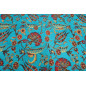 Upholstery Fabric, Turkish Fabric By the Meter, By the Yard, Turquoise Blue Carnation Pattern Upholstery Fabric Upholstery Fabric, Turkish Fabric By the Meter, By the Yard, Turquoise Blue Carnation Pattern Upholstery Fabric
