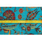 Upholstery Fabric, Turkish Fabric By the Meter, By the Yard, Turquoise Blue Carnation Pattern Upholstery Fabric Upholstery Fabric, Turkish Fabric By the Meter, By the Yard, Turquoise Blue Carnation Pattern Upholstery Fabric