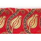 Upholstery Fabric, Turkish Fabric By the Meter, By the Yard, Red Tulip Pattern Chenille Upholstery Fabric Upholstery Fabric, Turkish Fabric By the Meter, By the Yard, Red Tulip Pattern Chenille Upholstery Fabric