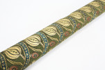 Upholstery Fabric, Turkish Fabric By the Meter, By the Yard, Moss Green Tulip Pattern Jacquard Chenille Upholstery Fabric, Turkish Fabric By the Meter, By the Yard, Moss Green Tulip Pattern Jacquard Chenille