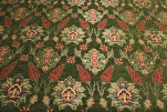 Upholstery Fabric, Turkish Fabric By the Meter, By the Yard, Moss Green Tulip Pattern Jacquard Chenille Upholstery Fabric, Turkish Fabric By the Meter, By the Yard, Moss Green Tulip Pattern Jacquard Chenille